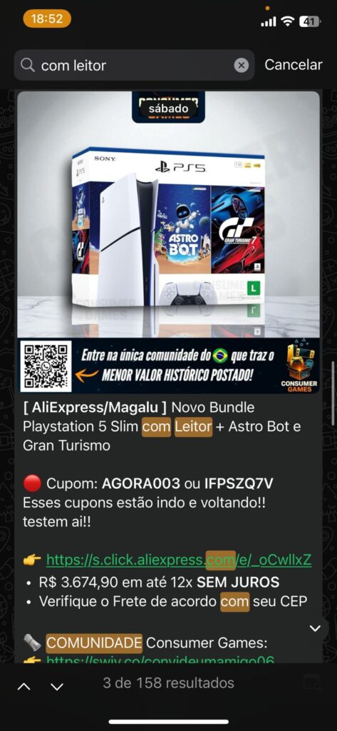 com leitor