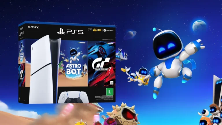🚨 MENOR VALOR Bundle PS5 Digital com Astro Bot & Gran Turismo 7 no Aliexpress em 12x SEM JUROS