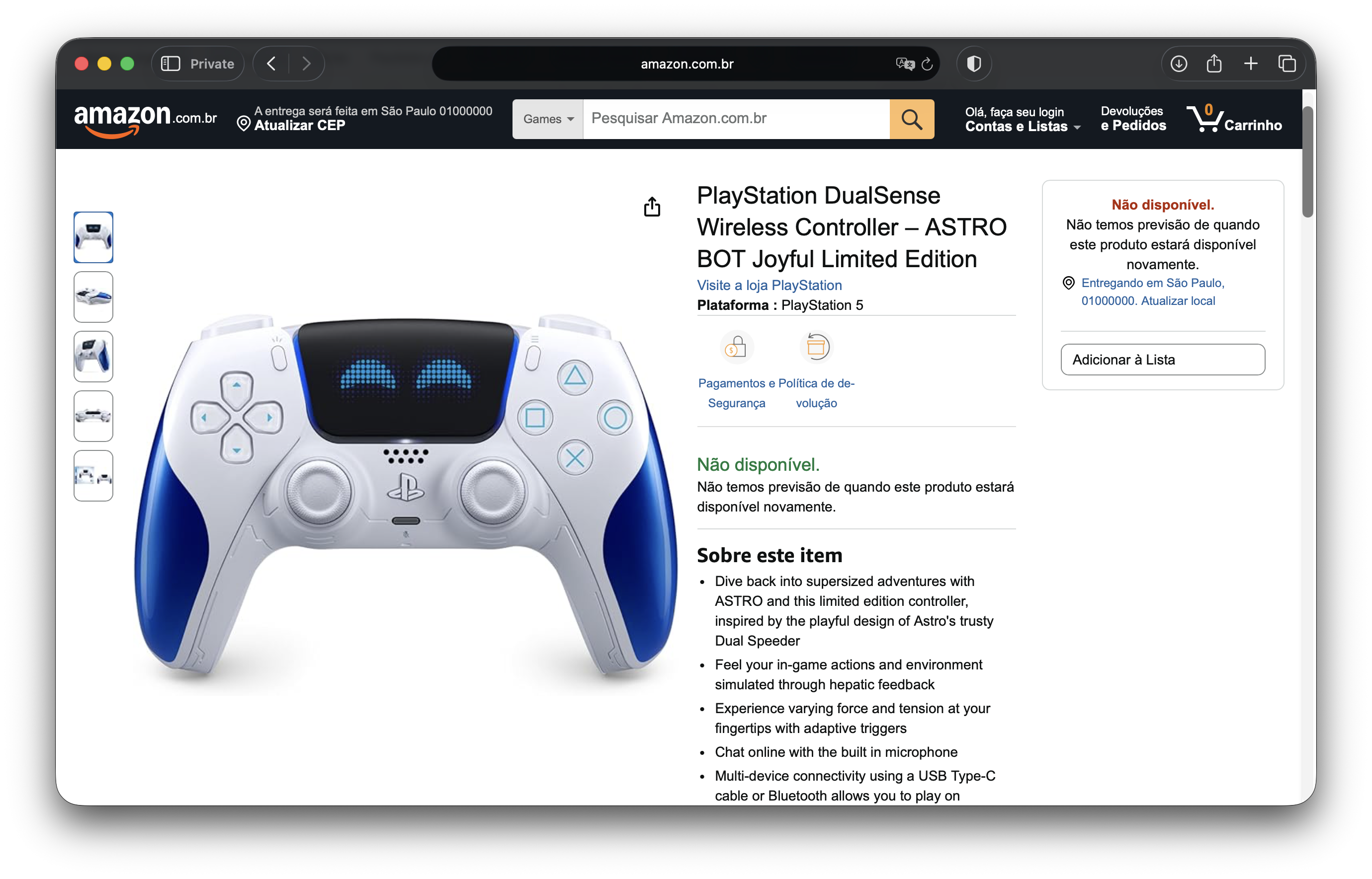 DualSense Astro Bot Joyful V2 Amazon