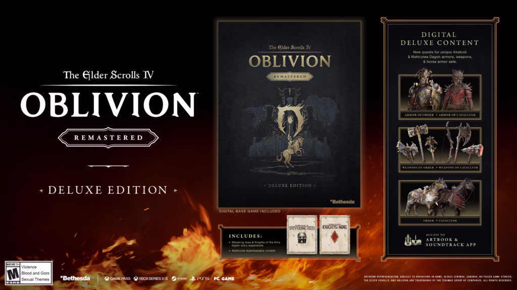 Oblivion Deluxe Remasted Xbox e PS5