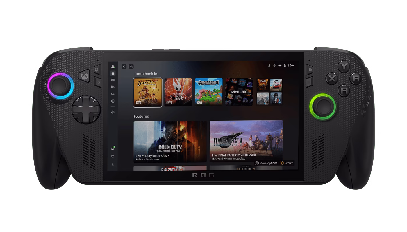 ROG Xbox Ally: Portátil da Microsoft Chega Amanhã nas Lojas, Mas Brasil Fica de Fora do Lançamento Global