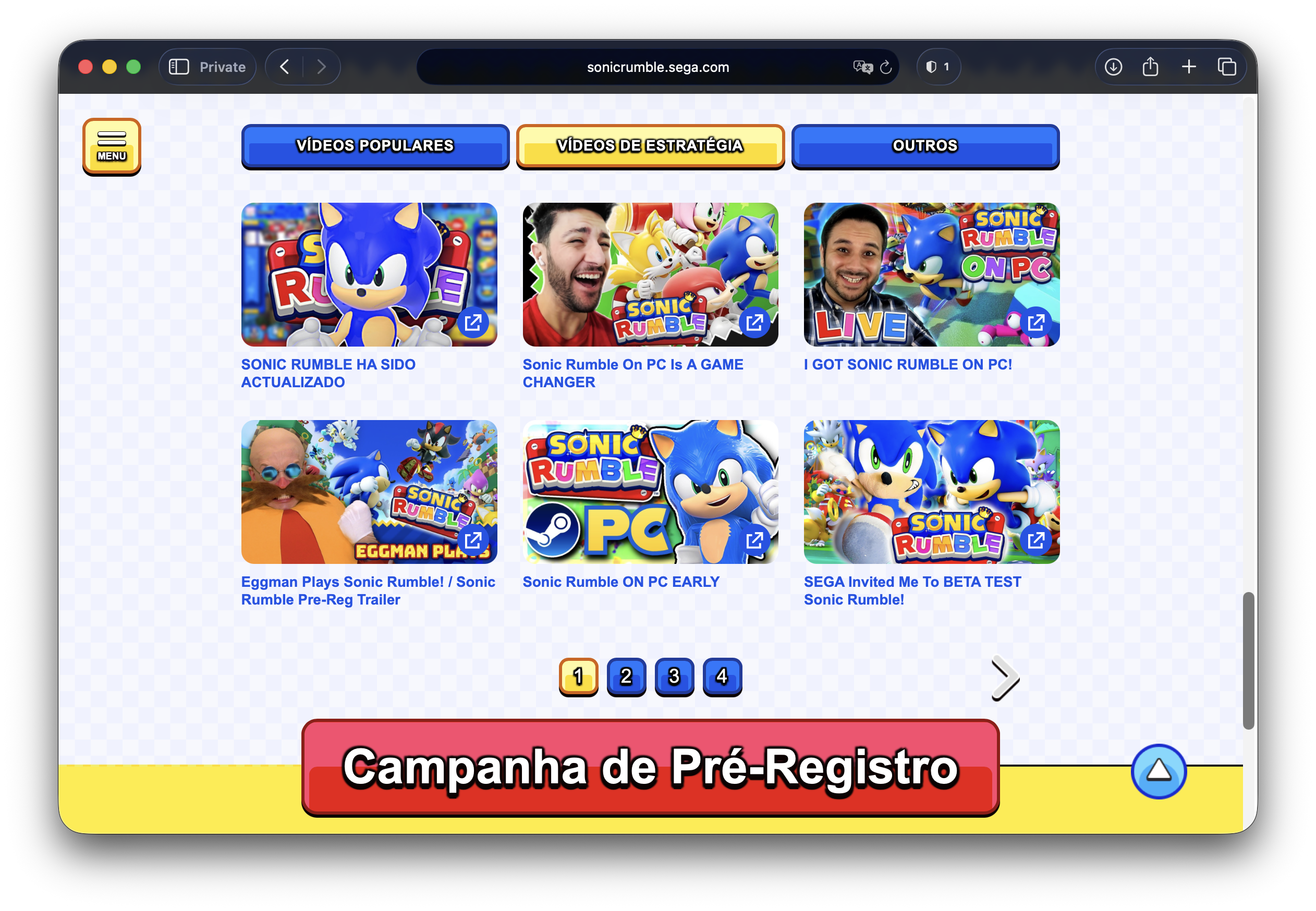 Sonic Rumble chega em 5 de novembro ao PC e mobile