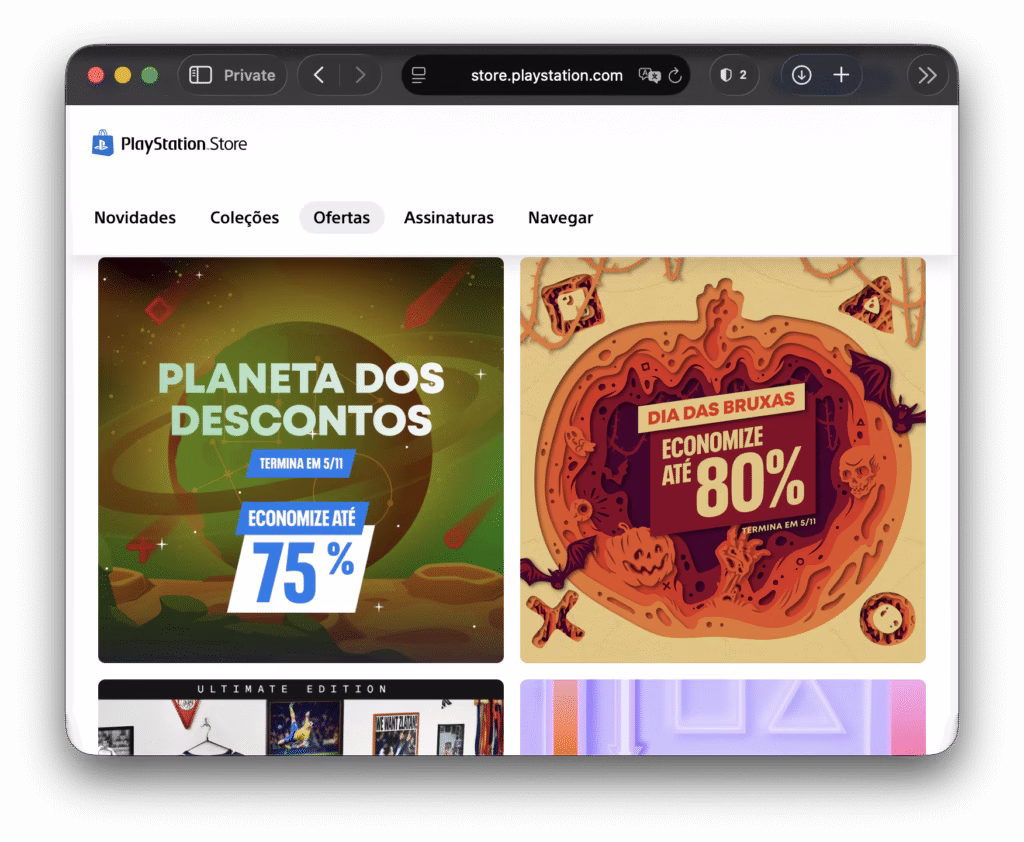 Ofertas Assustadoras: Até 80% de Desconto na Promoção de Halloween da PlayStation Store