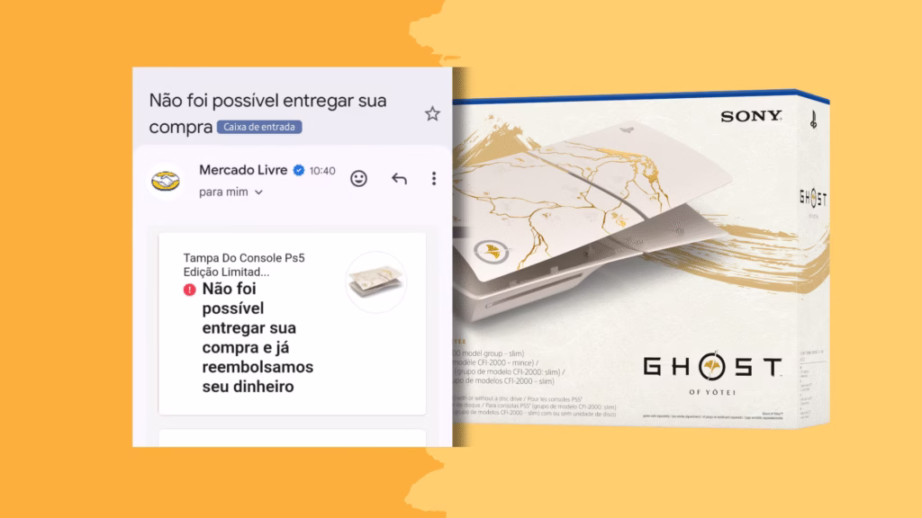 Mercado Livre Atraso Cancelamento Reembolso Ghost of Yotei PS5