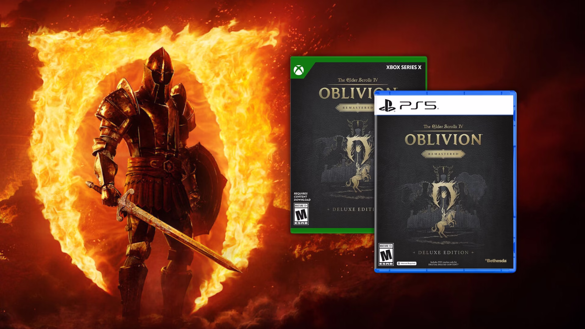 The Elder Scrolls IV: Oblivion Remastered Deluxe Edition chega ao PS5 e Xbox Series, e a versão física é peça rara no Brasil