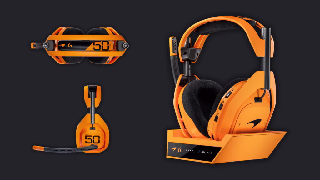 Logitech G Astro A50 X McLaren Edition Chega ao Brasil Com Design de Corrida e Áudio de Elite