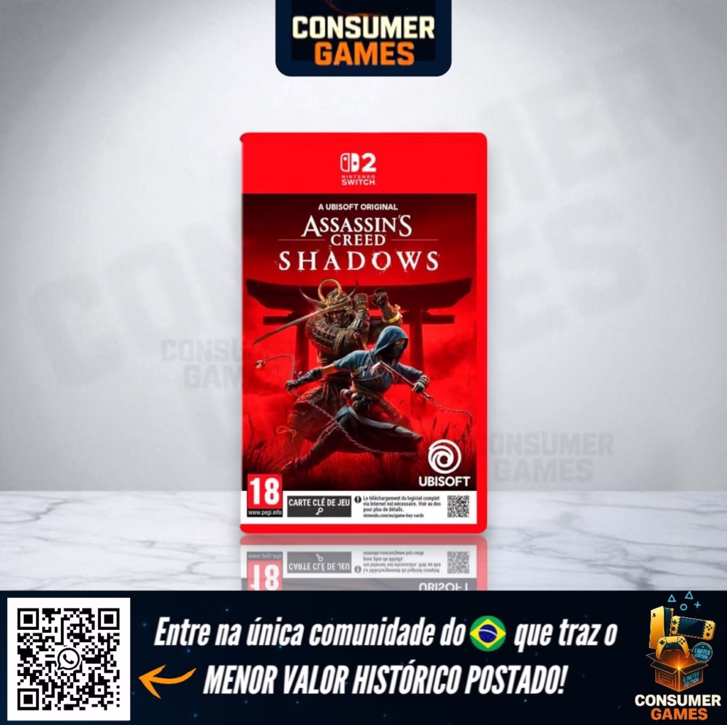 Assassin’s Creed Shadows Pode Chegar ao Switch 2 em DEZEMBRO