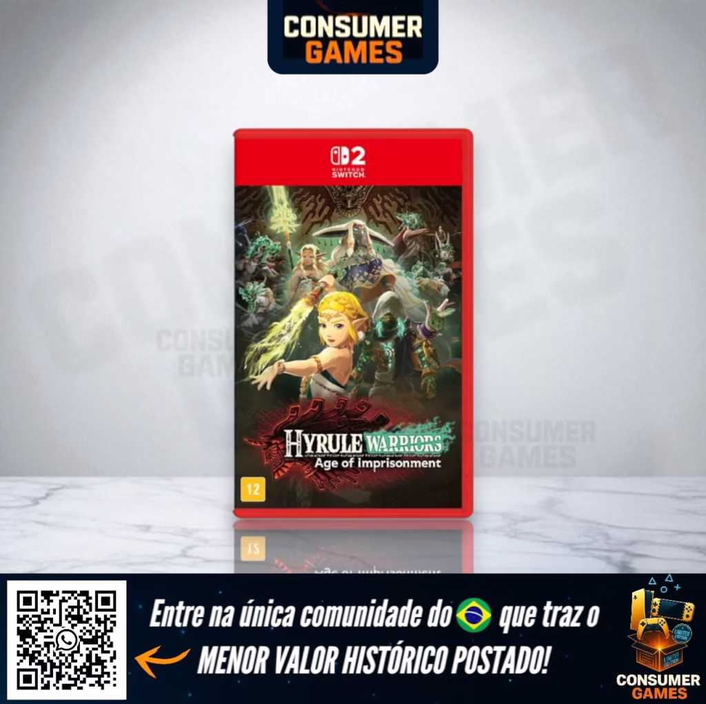 'Hyrule Warriors: Age of Imprisonment' Abre Pré-venda no Brasil Para Nintendo Switch 2