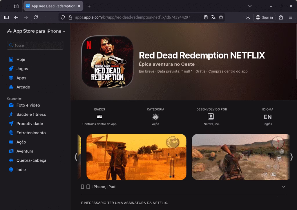 Red Dead Redemption Chega ao Netflix, iOS, Android, PS5, Xbox Series e Nintendo Switch 2 em 2 de DEZEMBRO
