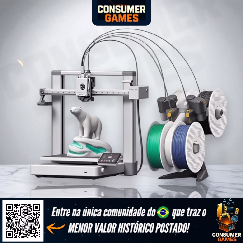 Impressora 3D Bambu Lab A1 Combo Ams Lite Chega ao Menor Valor HISTÓRICO