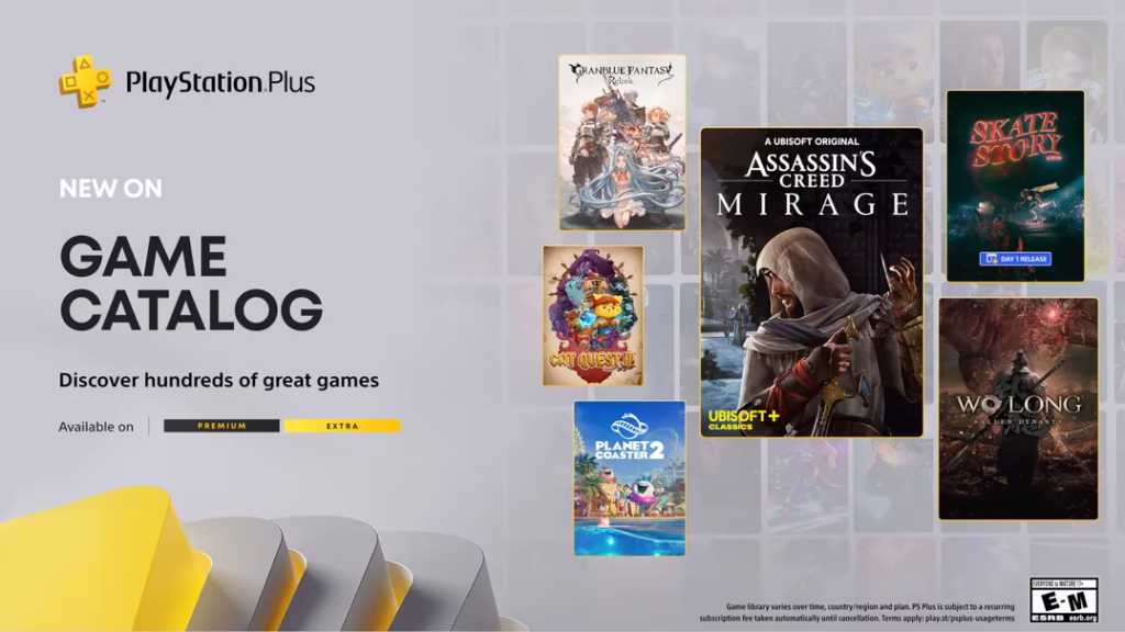 🎮 PlayStation Plus Dezembro: Assassin’s Creed Mirage, Wo Long, Skate Story e mais chegam ao catálogo
